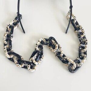 Thick Link Sunny Cord (black/white/cream)